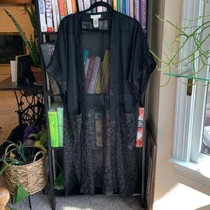 Rachel Zoe sheer leopard duster